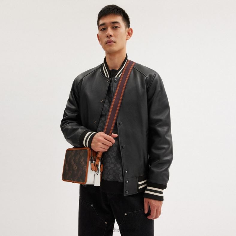 Coach miehet charter crossbody 24 isolla hevos- ja vaunupainatuksella tryffeli / kiillotettu meripihka VF6B6655