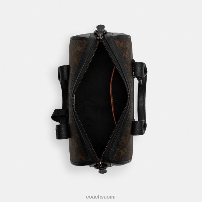 Coach miehet gotham duffle 24 hevos- ja vaunupainatuksella tryffeli/musta VF6B6658