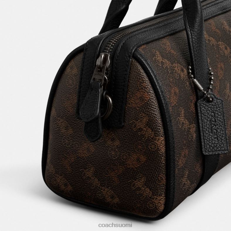 Coach miehet gotham duffle 24 hevos- ja vaunupainatuksella tryffeli/musta VF6B6658