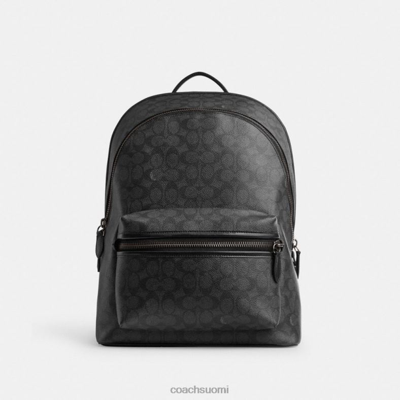 Coach miehet charter-reppu tunnuskankaasta puuhiili VF6B6676