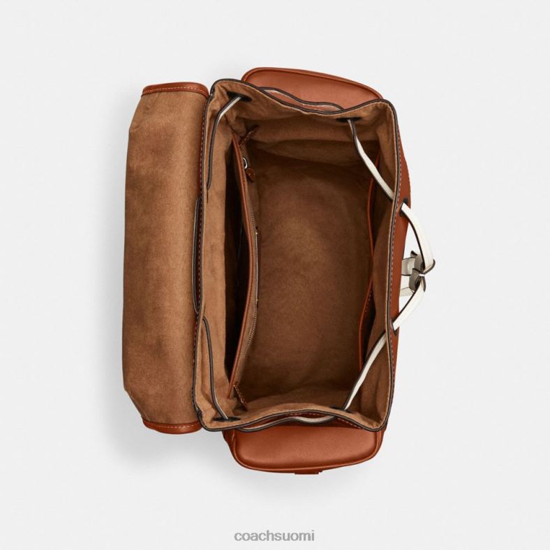 Coach miehet vetokoukkureppu, jossa iso hevonen ja vaunukuvio tryffeli / kiillotettu meripihka VF6B6681