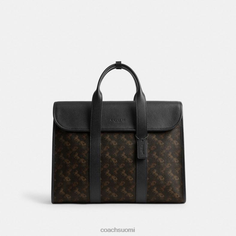 Coach miehet gotham-portfolio hevos- ja vaunupainatuksella tryffeli VF6B6619