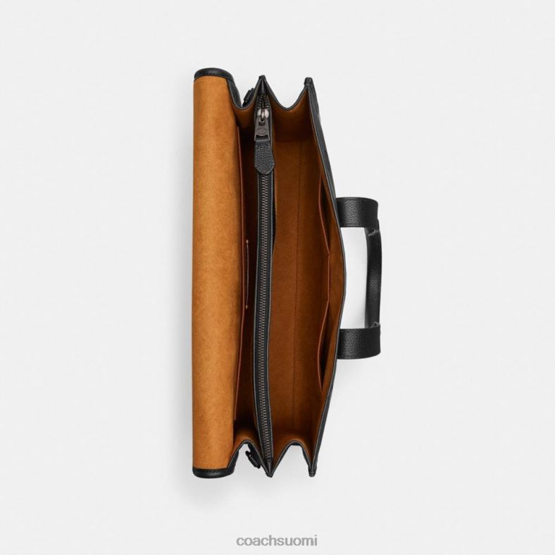 Coach miehet gotham-portfolio hevos- ja vaunupainatuksella tryffeli VF6B6619