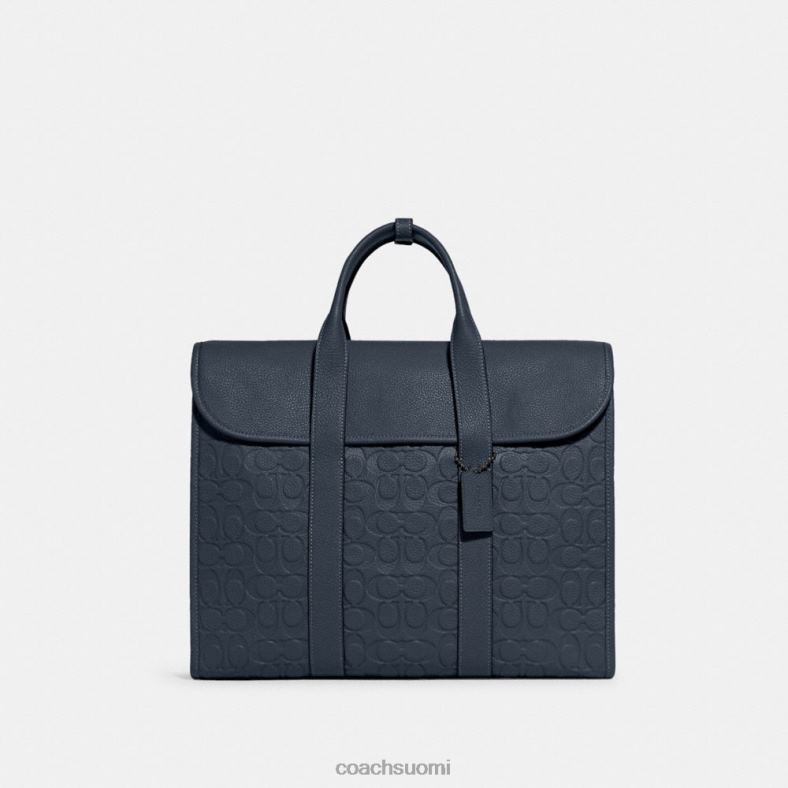 Coach miehet gotham-salkku nahkaa denim VF6B6623