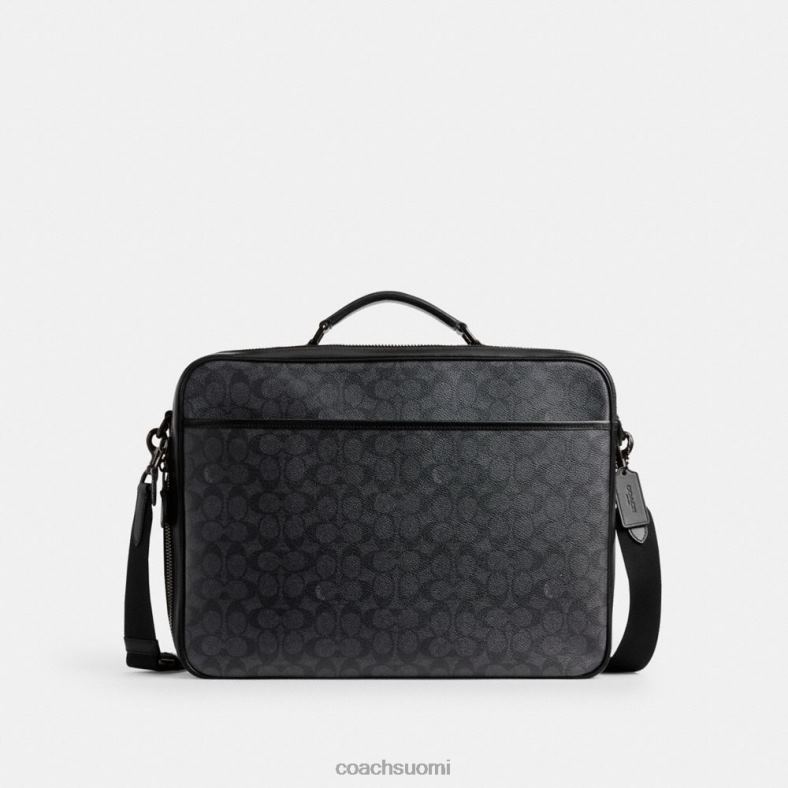 Coach miehet gotham vaihdettava alushousu signature canvas puuhiili VF6B6617