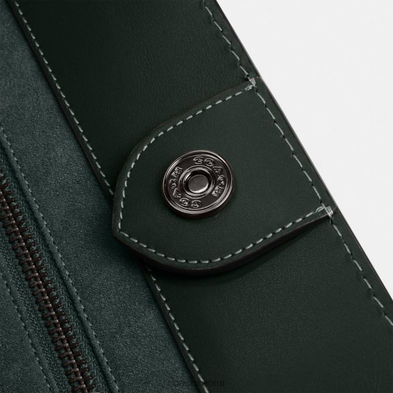 Coach miehet kenttälaukku 40 mikrosignature jacquard -väriä amazonin vihreä VF6B6635