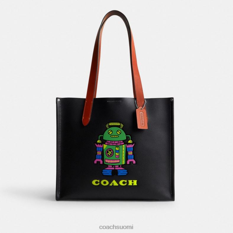 Coach miehet kosminen valmentajaviesti 34 robotilla musta multi. VF6B6632