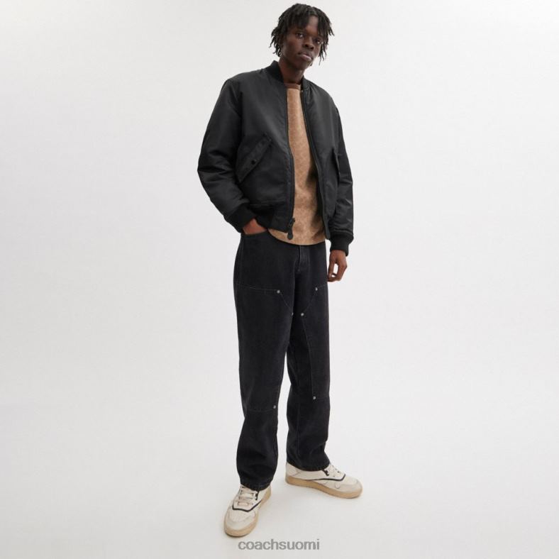 Coach miehet käännettävä ma-1 takki musta VF6B6753