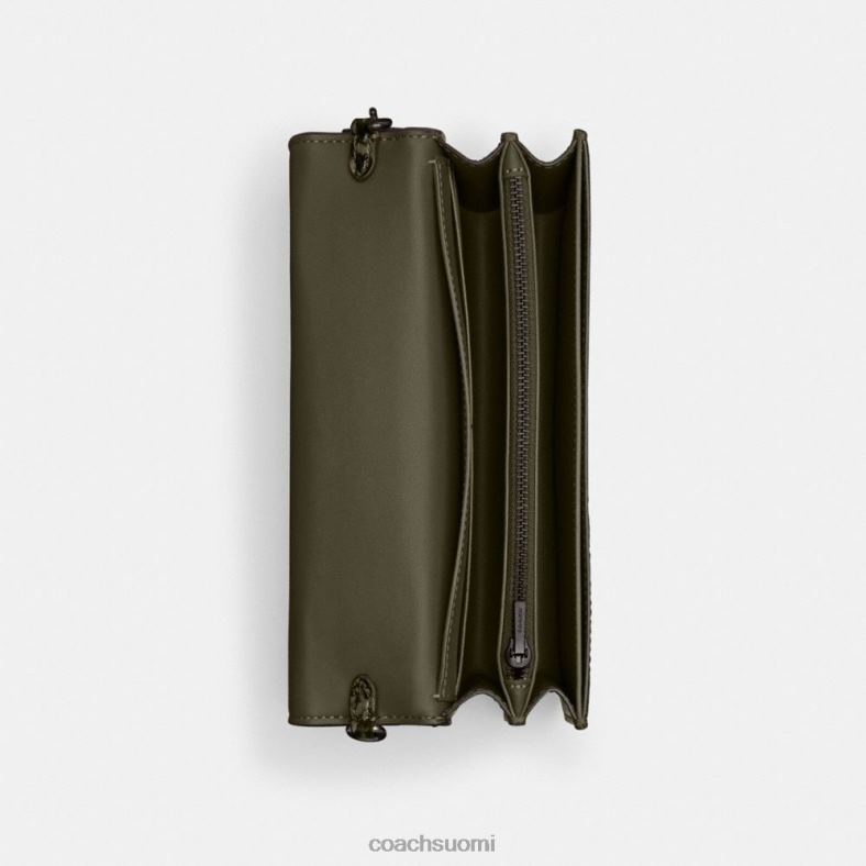 Coach naiset bea crossbody käärmeennahkainen v5/army green VF6B6222