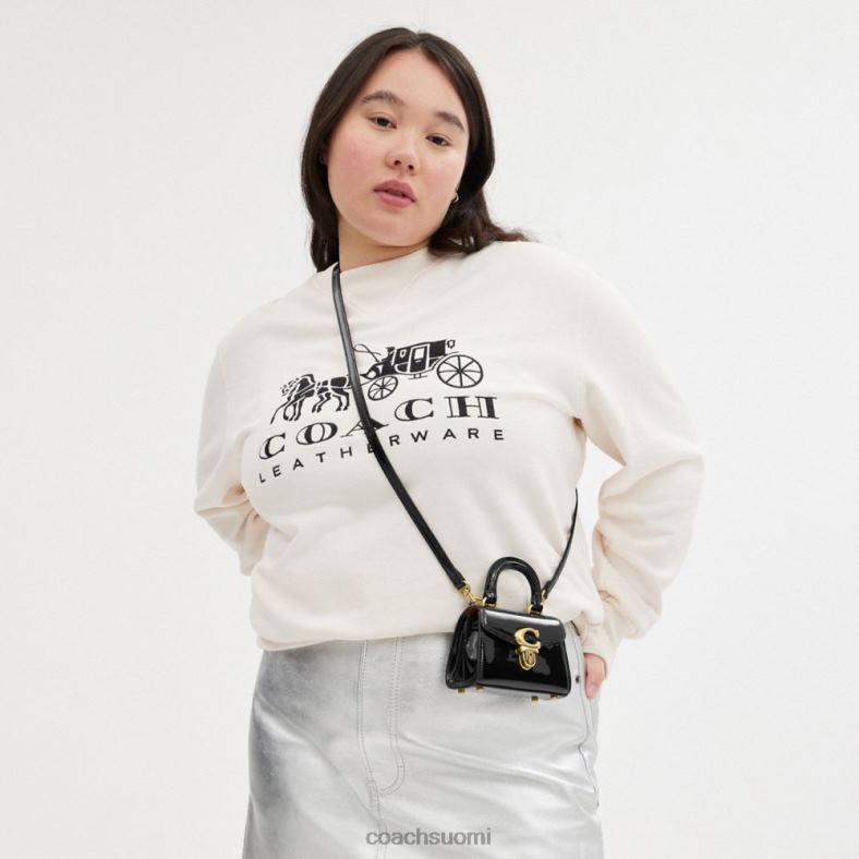 Coach naiset sammy-yläkahva 12 tunnusnahkaa b4/musta VF6B6212