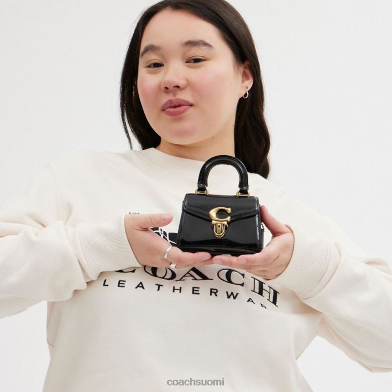 Coach naiset sammy-yläkahva 12 tunnusnahkaa b4/musta VF6B6212