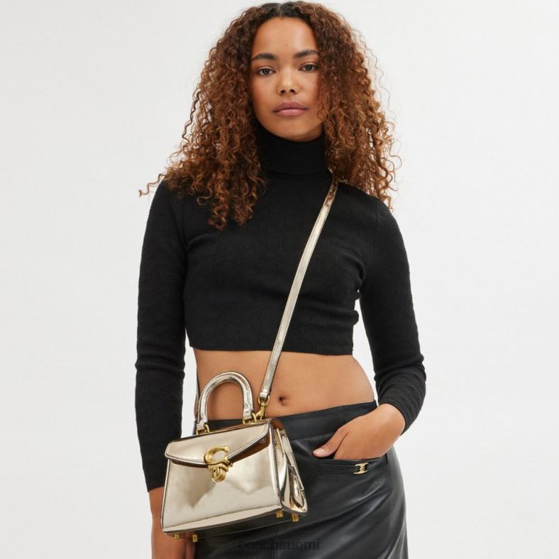 Coach naiset sammy yläkahva 21 hopeaa metallia b4/kulta VF6B6209