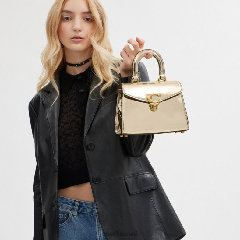 Coach naiset sammy yläkahva 21 hopeaa metallia b4/kulta VF6B6209