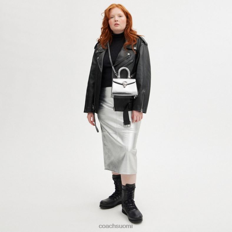 Coach naiset sammy yläkahva 21 hopeaa metallia lh / hopea VF6B6230