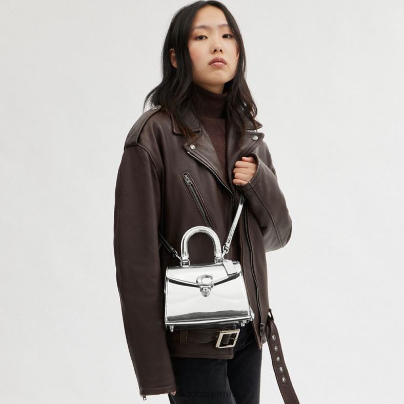 Coach naiset sammy yläkahva 21 hopeaa metallia lh / hopea VF6B6230