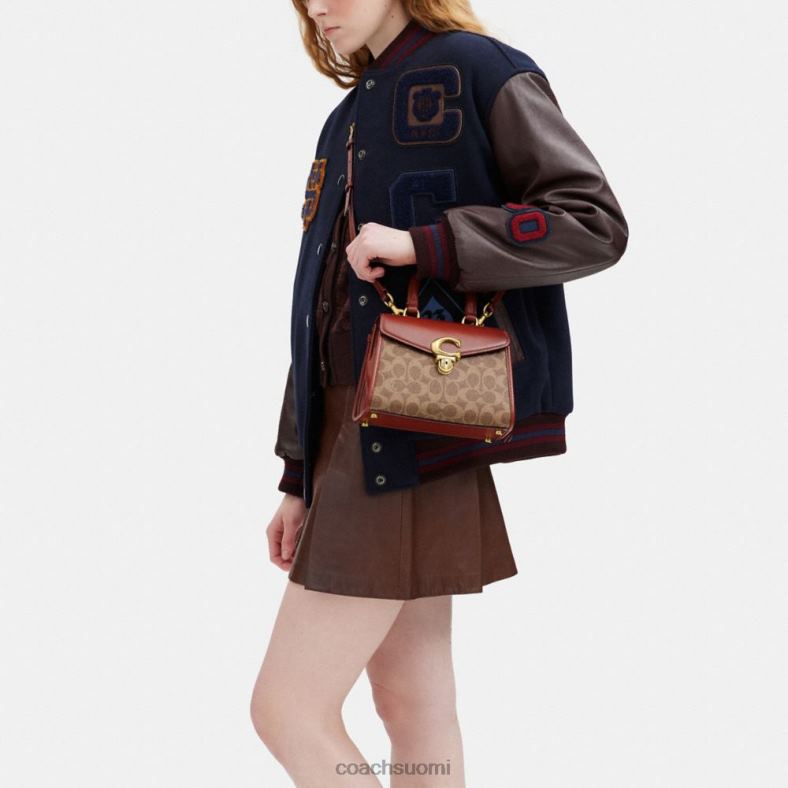 Coach naiset sammy yläkahva 21 signature canvas b4/ruskea ruoste VF6B6246