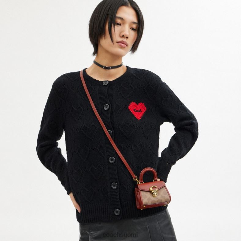 Coach naiset sammy-yläkahva tunnuskankaasta b4/ruskea ruoste VF6B6210