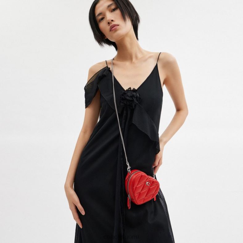 Coach naiset sydän crossbody 14 tyynytikkauksella lh/sport punainen VF6B6202