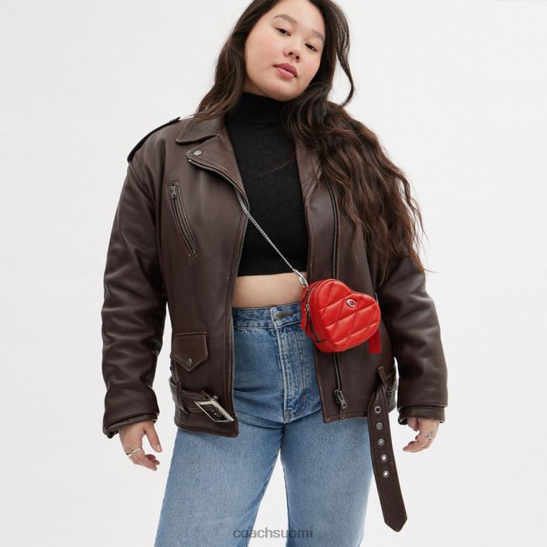 Coach naiset sydän crossbody 14 tyynytikkauksella lh/sport punainen VF6B6202