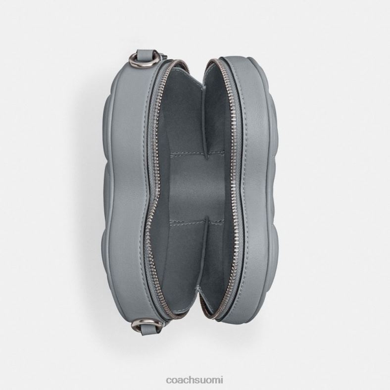 Coach naiset sydän crossbody tikkauksella lh/harmaa sininen VF6B6206