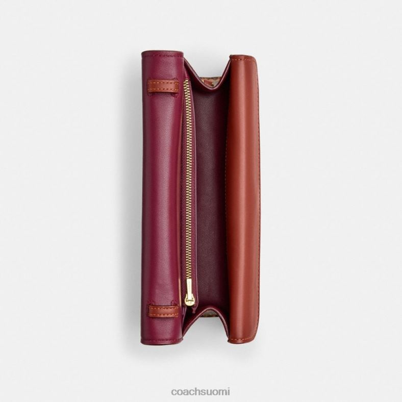 Coach naiset idol laukku 23 tunnuskankaalla käärmeennahkaisella yksityiskohdalla b4/ruskea ruoste VF6B636