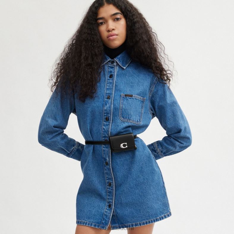 Coach naiset bandit korttikotelo vyölaukku lh/musta VF6B6192