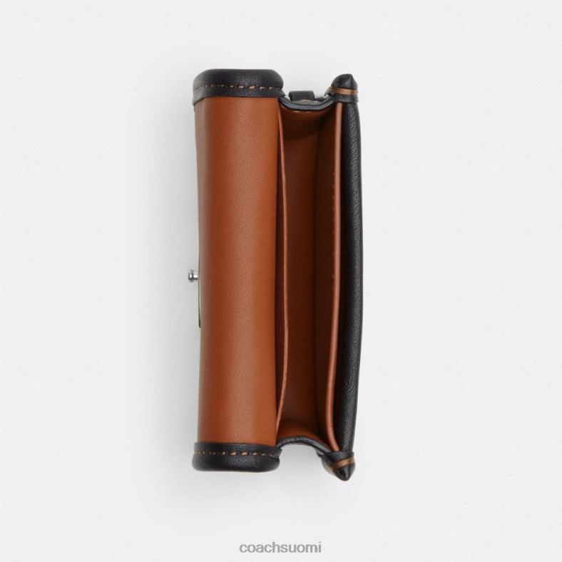 Coach naiset bandit-korttikotelon vyölaukku tunnusomaista jakardia lh/kaakaomusta VF6B6191