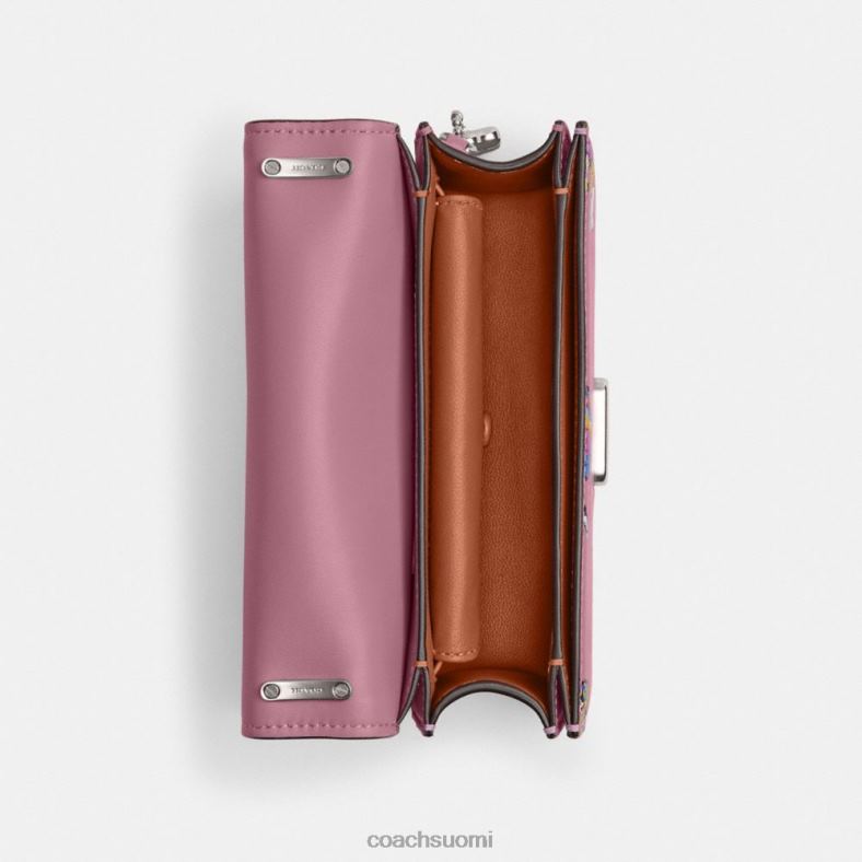 Coach naiset kosminen valmentaja bandiitin crossbody rakettiprintillä lh/violetti orkidea moni VF6B6185