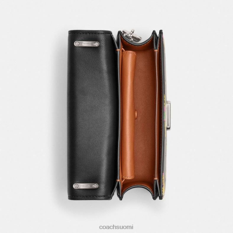 Coach naiset kosminen valmentaja rosvo crossbody planeettaprintillä lh/musta monitoimi VF6B6187