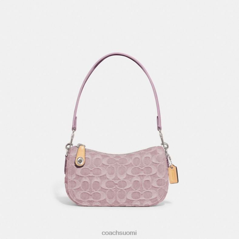 Coach naiset swinger 20 signaturedenimissä lh/vaalean violetti VF6B6199
