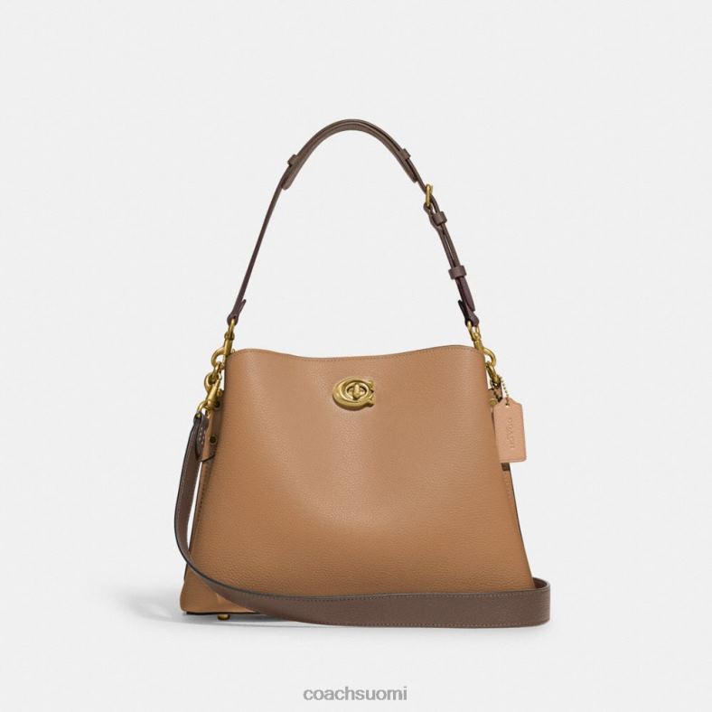 Coach naiset paju olkalaukku colorblockissa b4/toffee multi VF6B6266