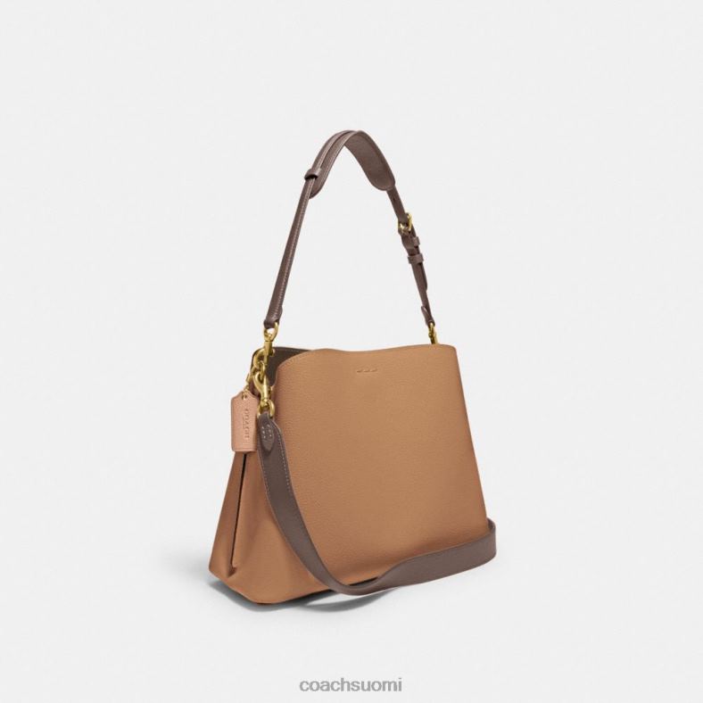 Coach naiset paju olkalaukku colorblockissa b4/toffee multi VF6B6266