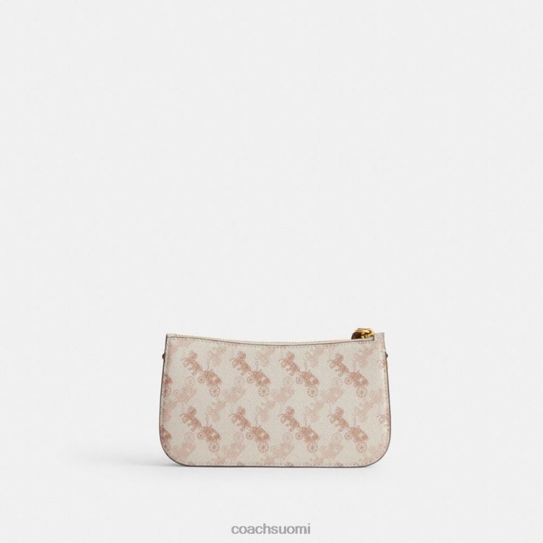 Coach naiset Penn-olkalaukku hevos- ja vaunupainatuksella b4/liitukiillotettu keltainen VF6B673