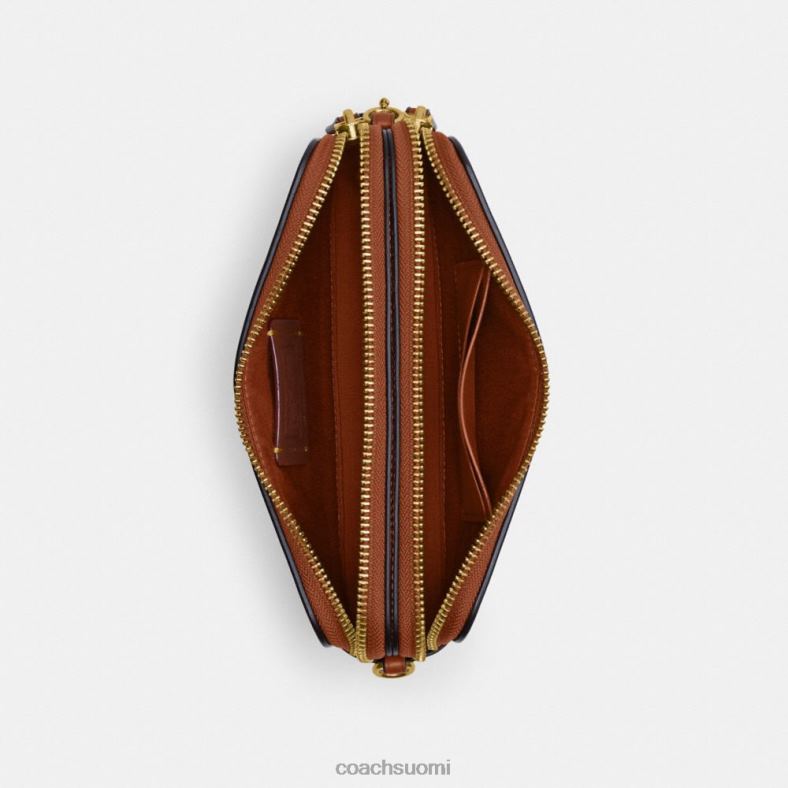 Coach naiset kira crossbody mikrosignature jacquard b4/kaakaokiillotettu amb VF6B6306