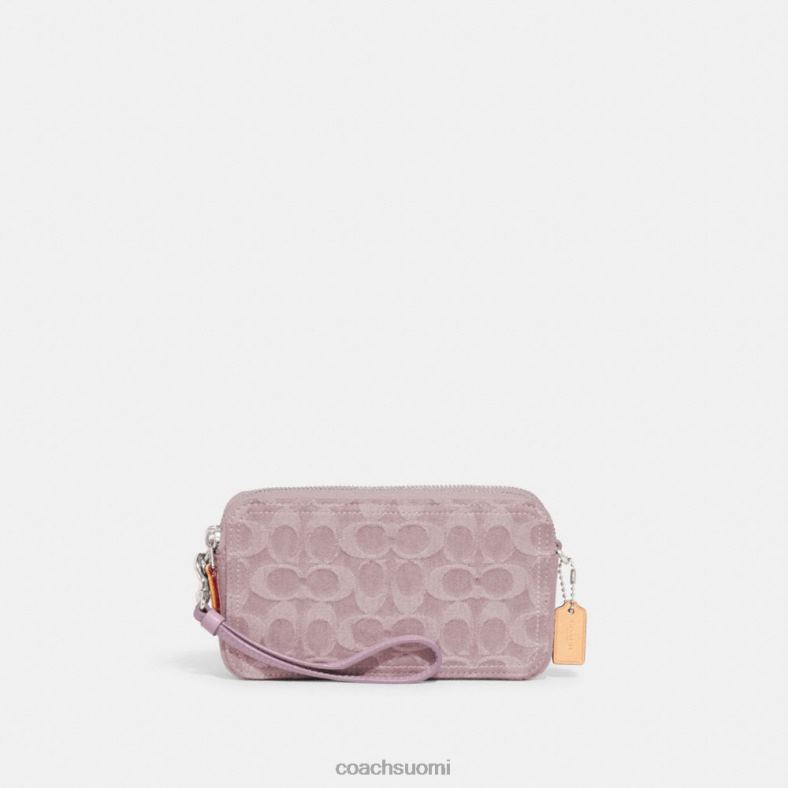 Coach naiset kira crossbody signature-denimissä lh/vaalean violetti VF6B6313