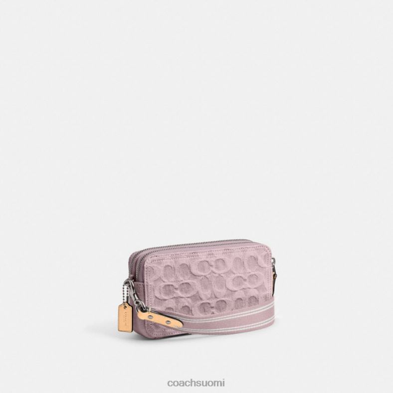 Coach naiset kira crossbody signature-denimissä lh/vaalean violetti VF6B6313