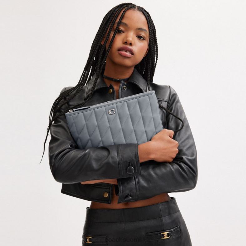 Coach naiset pussi 28, jossa tyynytikkaus lh/harmaa sininen VF6B6309