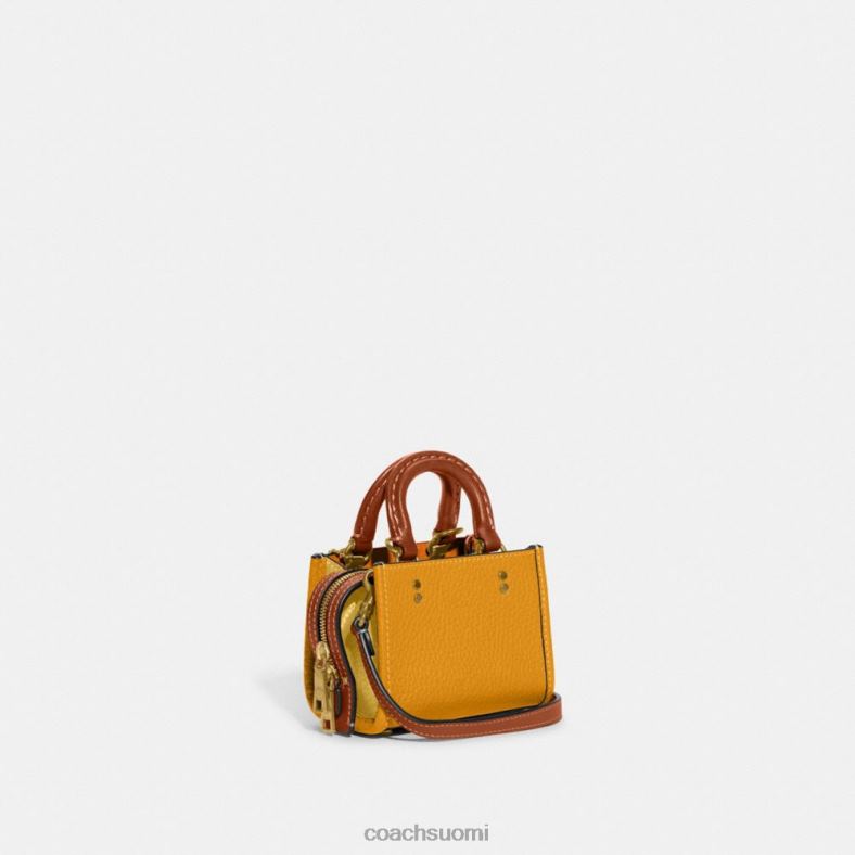 Coach naiset rogue 12 in colorblock regeneratiivista nahkaa b4/buttercup multi VF6B696