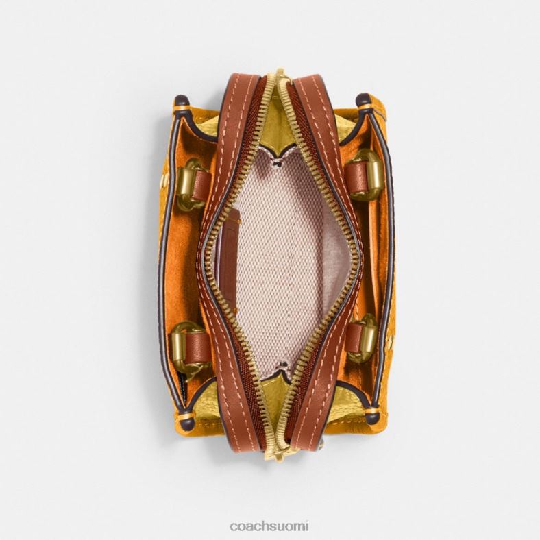 Coach naiset rogue 12 in colorblock regeneratiivista nahkaa b4/buttercup multi VF6B696