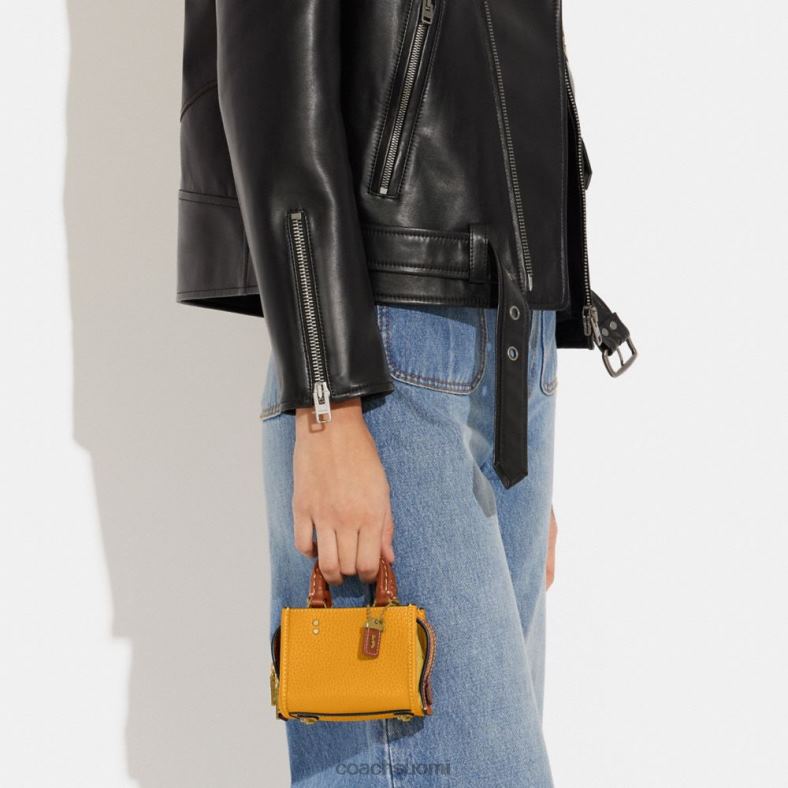 Coach naiset rogue 12 in colorblock regeneratiivista nahkaa b4/buttercup multi VF6B696