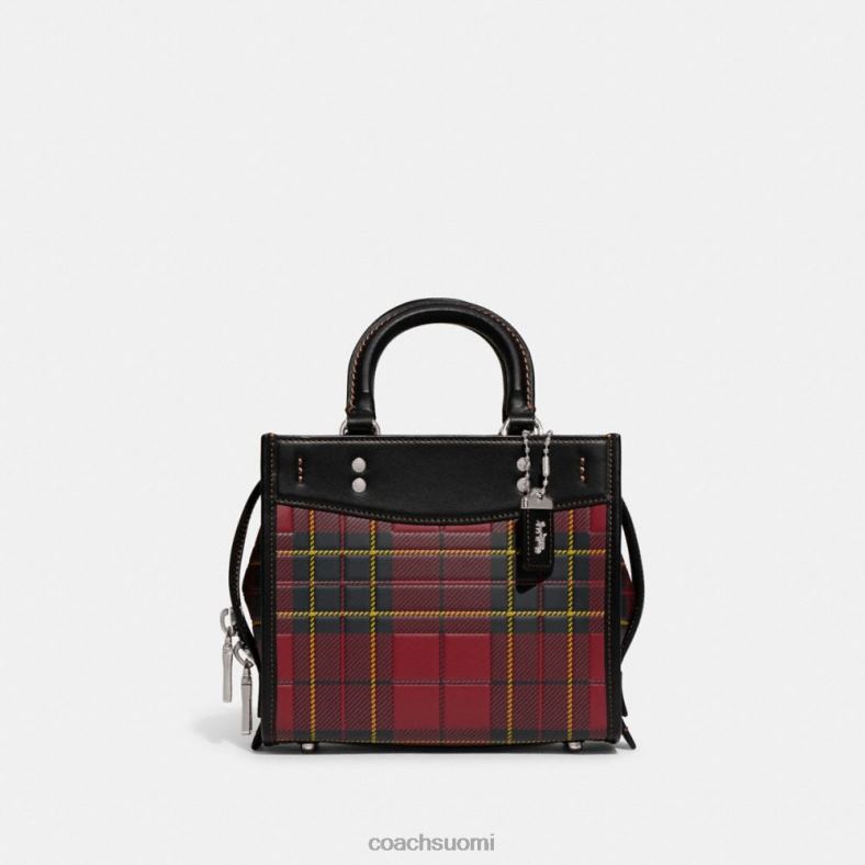 Coach naiset rogue 20 ruudullinen painatus lh/cherry multi VF6B683