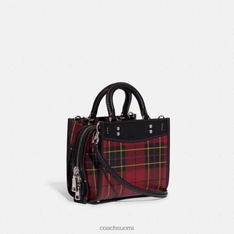 Coach naiset rogue 20 ruudullinen painatus lh/cherry multi VF6B683