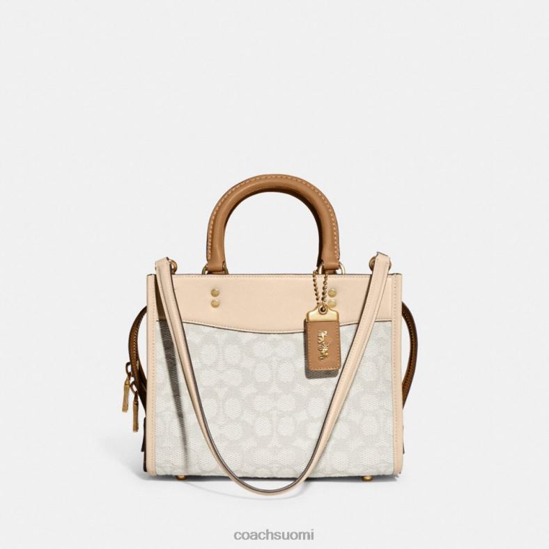 Coach naiset rogue 25 tunnustekstiili jacquard b4/liitu norsunluu multi VF6B679