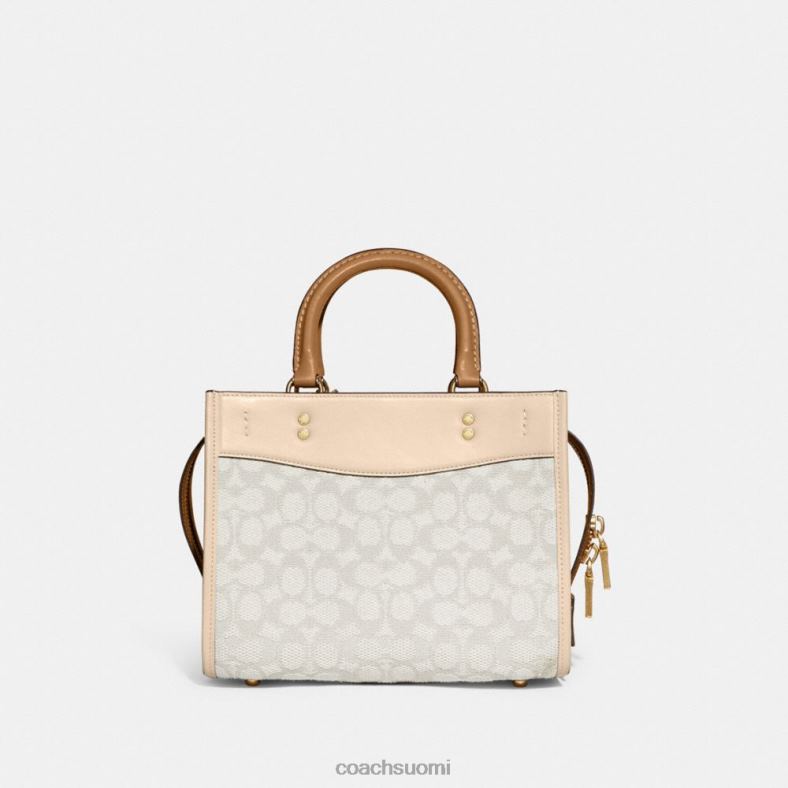 Coach naiset rogue 25 tunnustekstiili jacquard b4/liitu norsunluu multi VF6B679