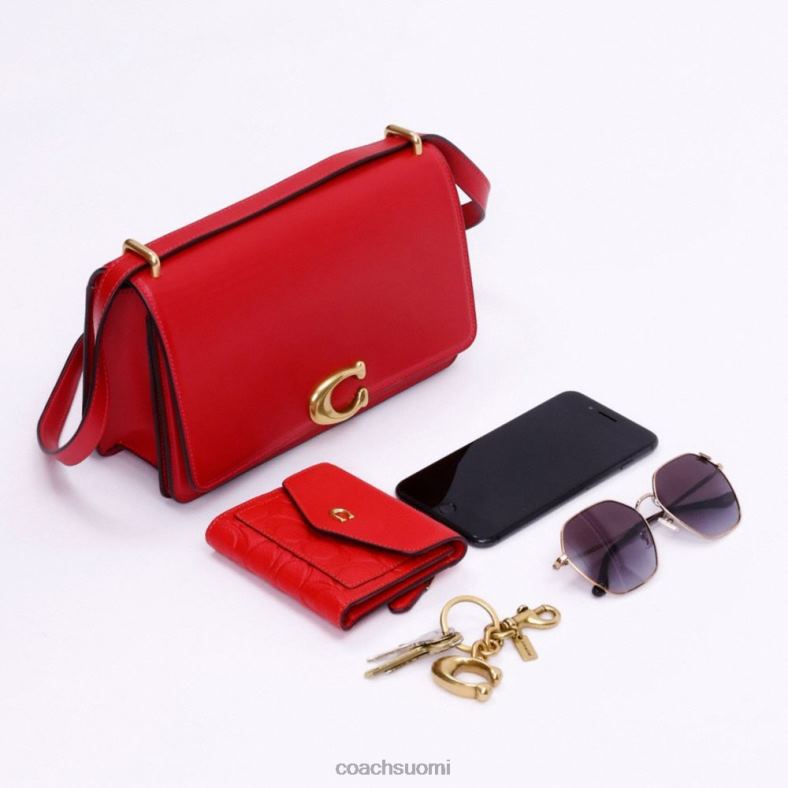 Coach naiset bandit-olkalaukku jacquard-tekstiiliä b4/kaakaokiillotettu amb VF6B613