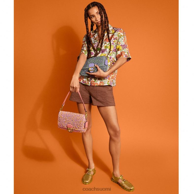 Coach naiset pehmeä tabby olkalaukku b4/vaaleanpunainen/oranssi VF6B6134