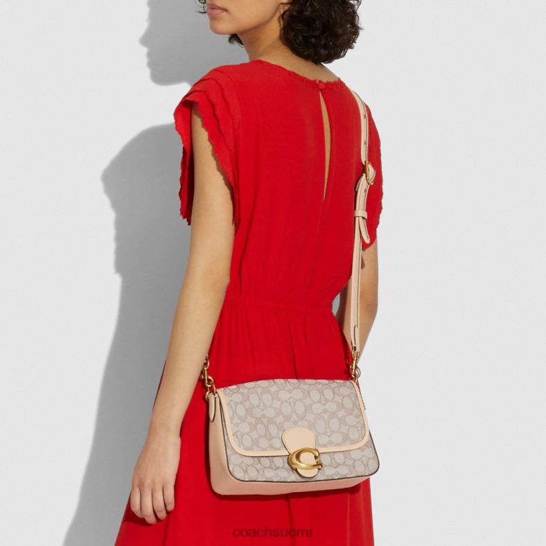 Coach naiset pehmeä tabby-olkalaukku jakardia b4 / kivi norsunluu VF6B6128