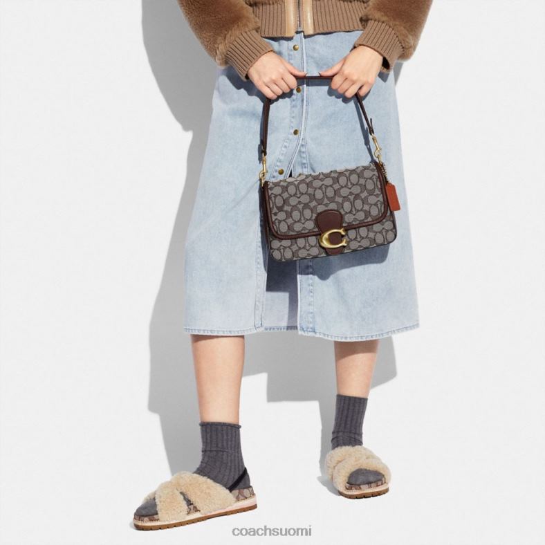 Coach naiset pehmeä tabby-olkalaukku jakardia b4/tammi vaahtera VF6B6118