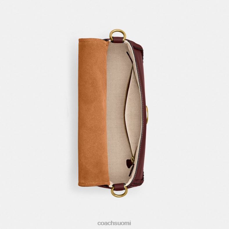 Coach naiset pehmeä tabby-olkalaukku, jossa punos b4/viini VF6B6129