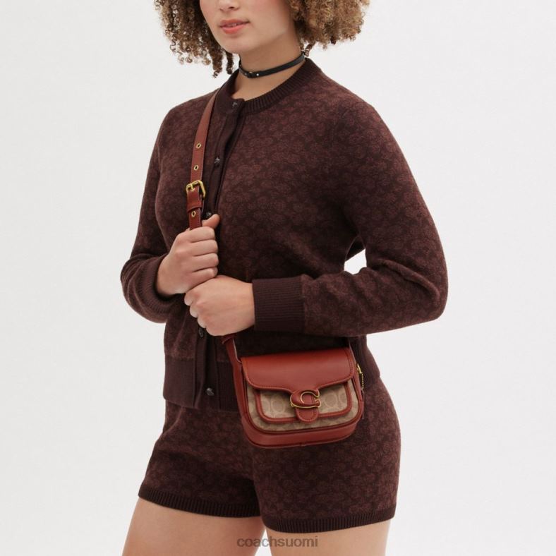 Coach naiset tabby Messenger 19 allekirjoituskankaalla b4/ruskea ruoste VF6B6116